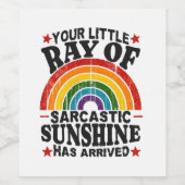 君の皮肉な太陽の光 ワインラベル (シングルラベル)