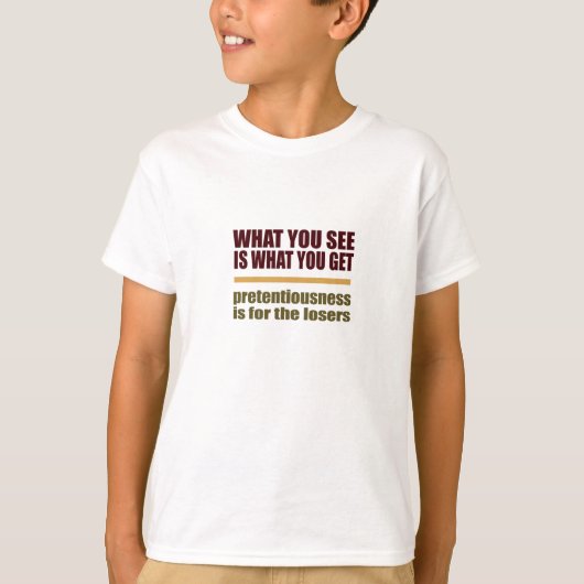 君の目に見えるものはシャツだ Tシャツ (正面)