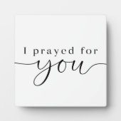 君の祈キリスト教の印は フォトプラーク (正面)