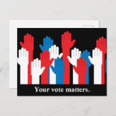 君の票は愛国心に問題がある ポストカード (正面/裏面)