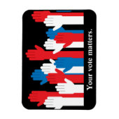 君の票は愛国心に問題がある マグネット (縦)