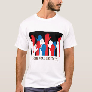 君の票は愛国心に問題がある Tシャツ