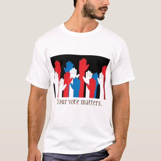 君の票は愛国心に問題がある Tシャツ (正面)