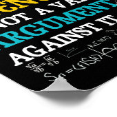 君の科学の理解不能は有効ではない ポスター (角)