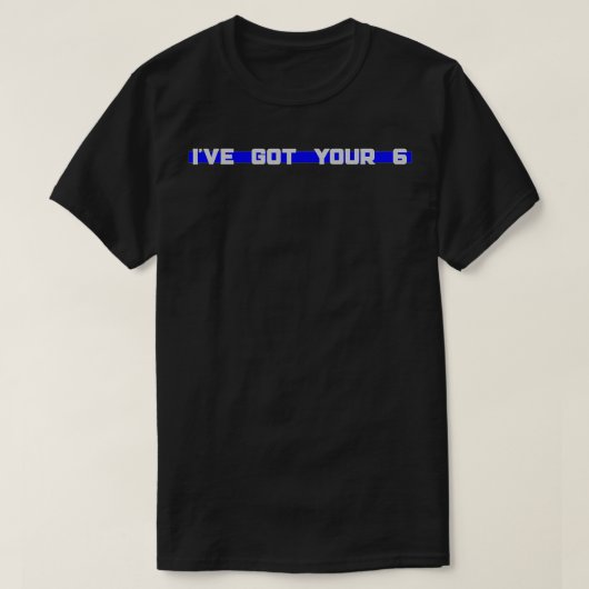 君の細得い青い線の警察だ Tシャツ (デザイン正面)