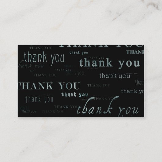 君の紹介感謝していには実に多くの 紹介カード (正面)