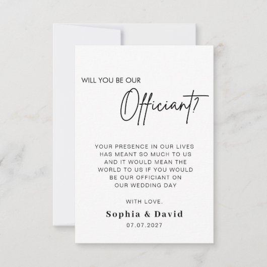 君の結婚正式な提案は僕らのカードと結婚するだろう 招待状 (正面)