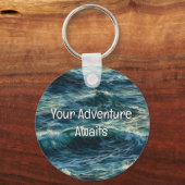 君の絵画冒険が海に浮かび上がる キーホルダー (裏面)