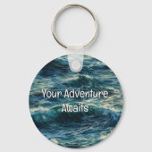 君の絵画冒険が海に浮かび上がる キーホルダー (裏面)