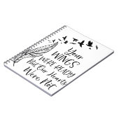 君の翼は準備ができていたが我々のハートは ノートブック (左側)