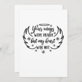 君の翼は準備ができていたが私のハートは準備していなかった セーブザデート (正面/裏面)