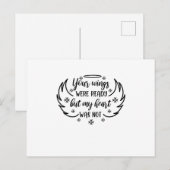 君の翼は準備ができていたが私のハートは準備していなかった 案内ポストカード (正面/裏面)