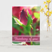 君の考える赤いバラの芽は カード (黄色い花)