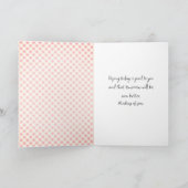 君の考えギンガム・テディ・ベア カード (内部)