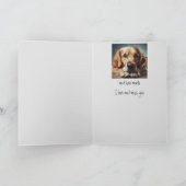 君の考えゴールデン恋しく思レトリーバ犬が大好き カード (内部)