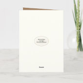 君の考えテディベアはワイルドフラワーブーケで カード (裏面)