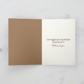 君の考えテディベアはワイルドフラワーブーケで カード (内部)