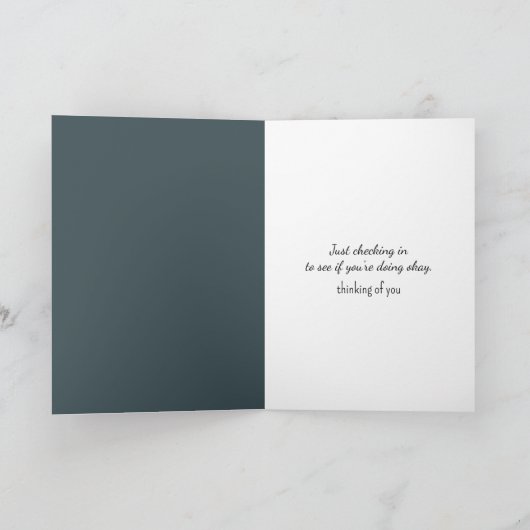 君の考えテリアがドアを見のまわりにて カード (内部)