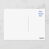 君の考えブラッドハウンド犬の挨拶はがき ポストカード (裏面)