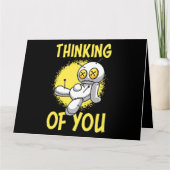 君の考えブードゥー人形Mのために可愛くて不気味な カード (正面)