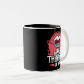 君の考えブードゥー人形Mのために可愛くて不気味な ツートーンマグカップ (正面右)