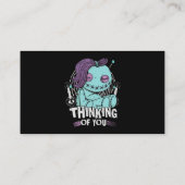 君の考えブードゥー人形Mのために可愛くて不気味な 名刺 (裏面)