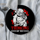 君の考えブードゥー人形Mのために可愛くて不気味な 缶バッジ (インサイチュ)