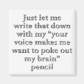 君の聞言うことはただだ マグネット (正面)