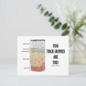 君の肌の色は？（表皮の皮膚層） ポストカード (スタンド正面)