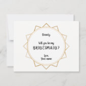 君の花嫁の付き添いのカードがないとは言えない 招待状 (裏面)