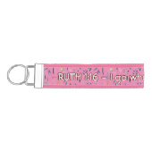君の行く処へ行く | ルース1:16ピンク | フローラカスタム リストバンドキーホルダー (鍵左)