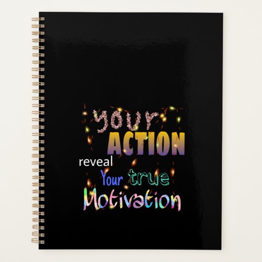 君の行動は動機を明らかにする プランナー手帳 (正面)