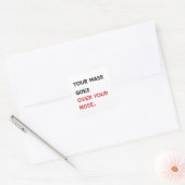 君の覆面は鼻にかぶれている |コロナ スクエアシール (封筒)