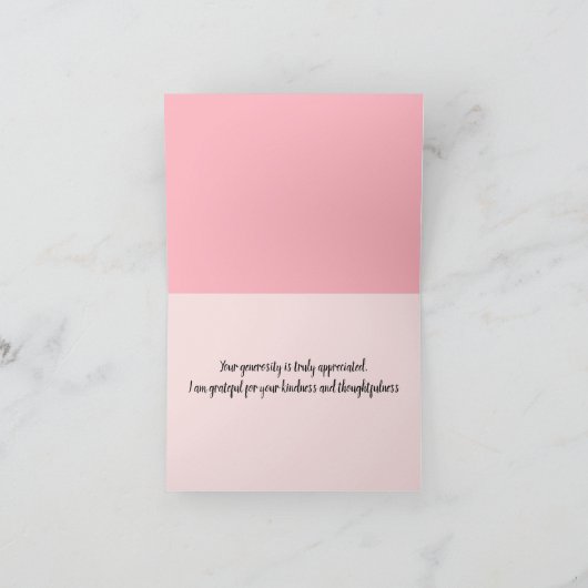 君の親切は私にとって世界を意味する サンキューカード (内部)