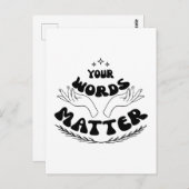 君の言うことは発汗に関することだ ポストカード (正面/裏面)