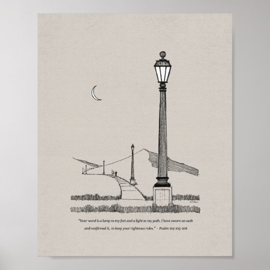 君の言葉は私の足にはランプで道に明るい ポスター (正面)