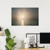 君の言葉は私の足のランプだ（バリエーション3） ポスター (ホームオフィス)