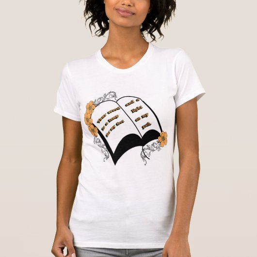 君の言葉は私の足のランプだ Tシャツ (正面)