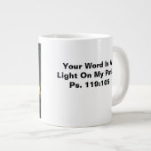 君の言葉は私の道のジャンボマグの光だ ジャンボコーヒーマグカップ (正面右)