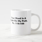 君の言葉は私の道のジャンボマグの光だ ジャンボコーヒーマグカップ (右)
