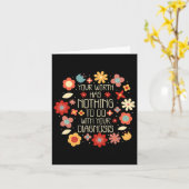 君の診断には君の価値は関係ない カード (黄色い花)