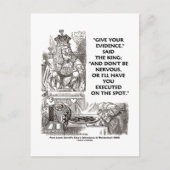 君の証与え拠は神経質なワンダーランドではない ポストカード (正面)