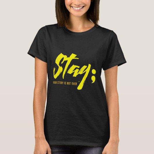 君の話を続けるのが精神衛生に関する自殺ではない Tシャツ (正面)