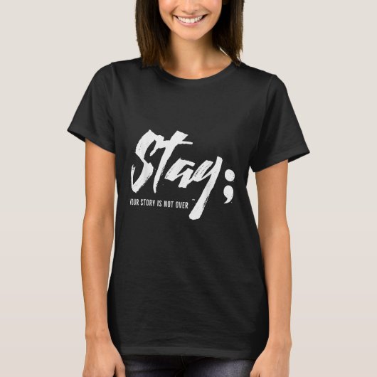 君の話を続けるのが精神衛生に関する自殺ではない Tシャツ (正面)
