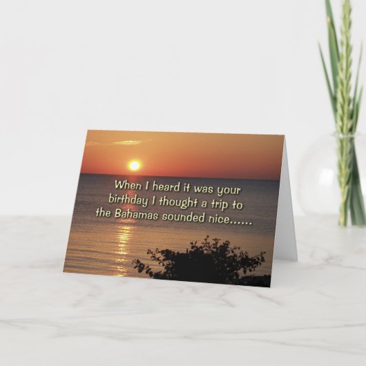 君の誕生日だって聞いたよ カード (正面)