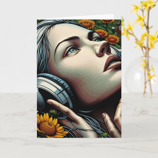 君の誕生日に カード (黄色い花)