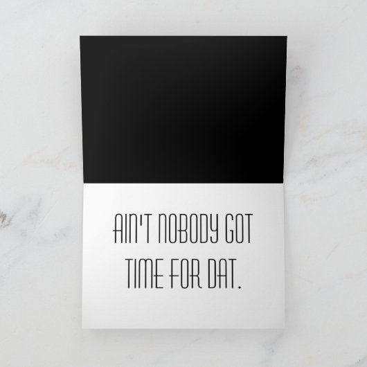 君の誕生日は誰も得時間を取らない カード (内部)