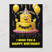 君の誕生日を祝す ポストカード (正面)