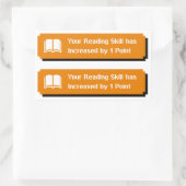 君の読腕が上がった 長方形シール (バッグ)