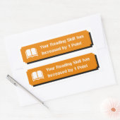 君の読腕が上がった 長方形シール (封筒)